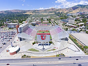 Rice Eccles Stadium aerial view Salt Lake City, Utah, USA photo